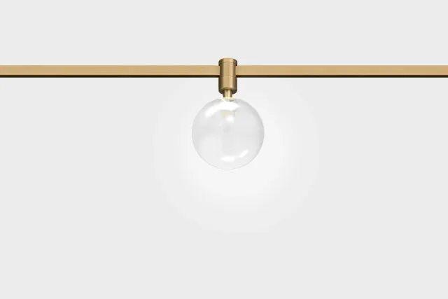 BALL GLASS — rail d’éclairage en laiton BOlight, visuel 2