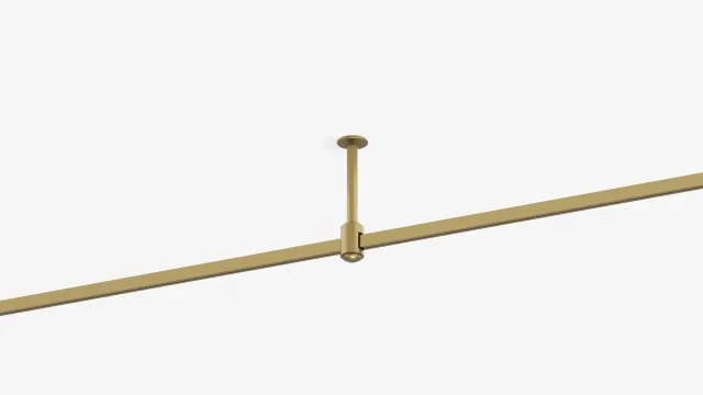 BRASS POLE CON BASE — rail d’éclairage en laiton BOlight