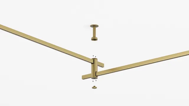 BRASS POLE CONNECTOR — rail d’éclairage en laiton BOlight, visuel 4