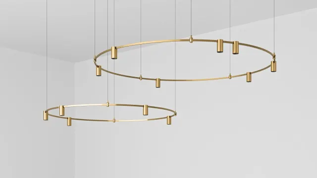BRASS ROUND — rail d’éclairage en laiton BOlight